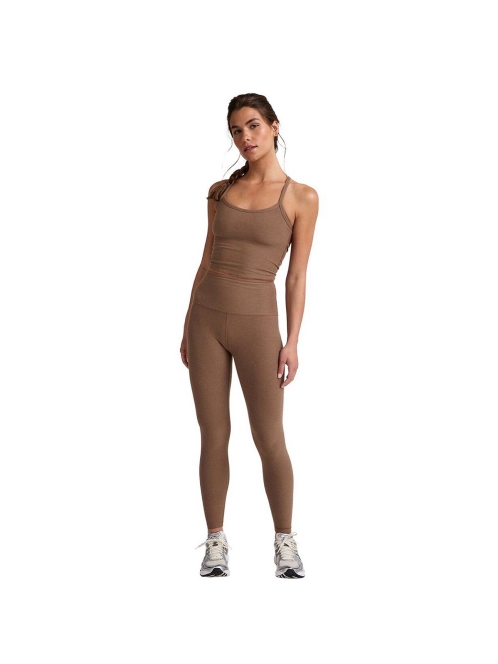 Beyond Yoga Tank & Legging Set in Brown small
